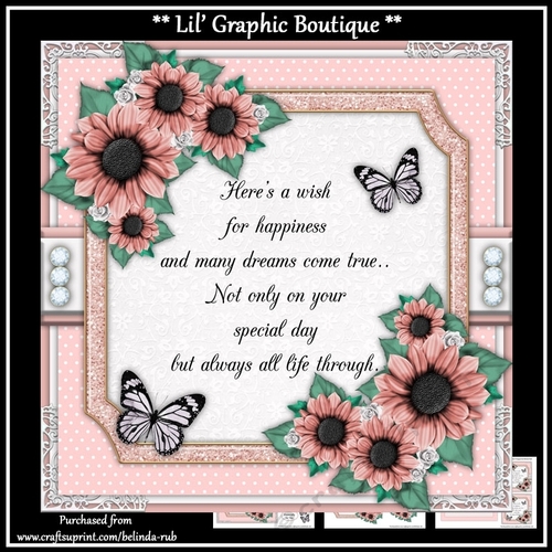 Beautiful Sunflowers3 Mini Card Kit