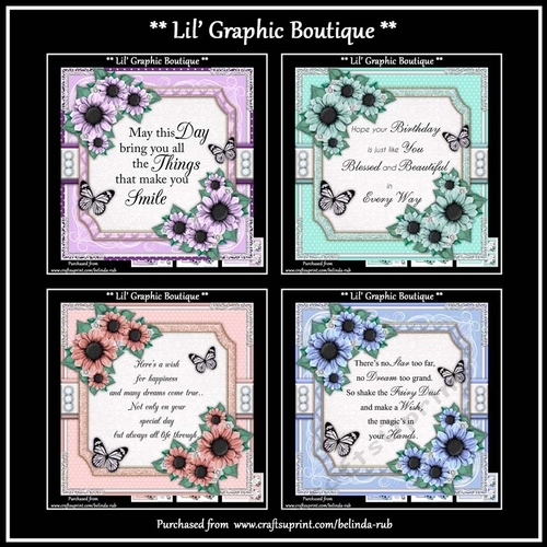 Beautiful Sunflowers Bumper Card Kit