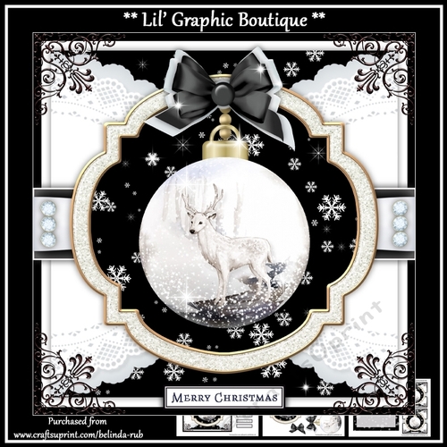 Wildlife Bauble4 Mini Card Kit
