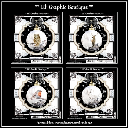 Wildlife Bauble Bumper Card Kit
