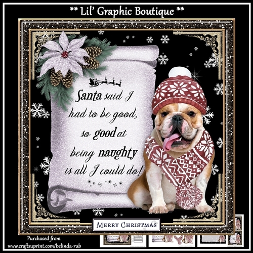Doggy Christmas4 Mini Card Kit