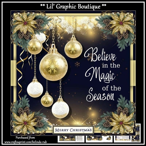Magical Christmas1 Mini Card Kit