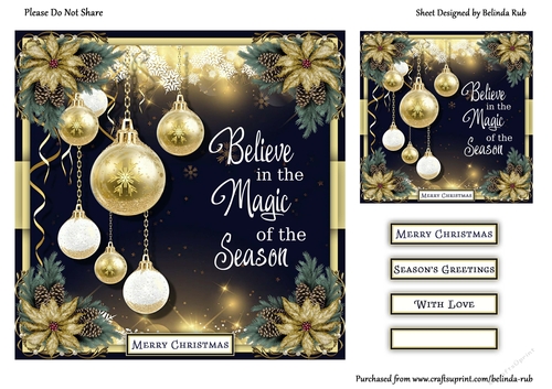 Magical Christmas1 Quick Card