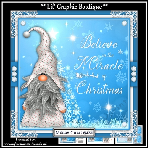 Christmas Gnome3 Mini Card Kit