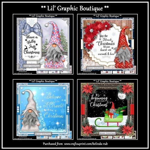 Christmas Gnome Bumper Card Kit