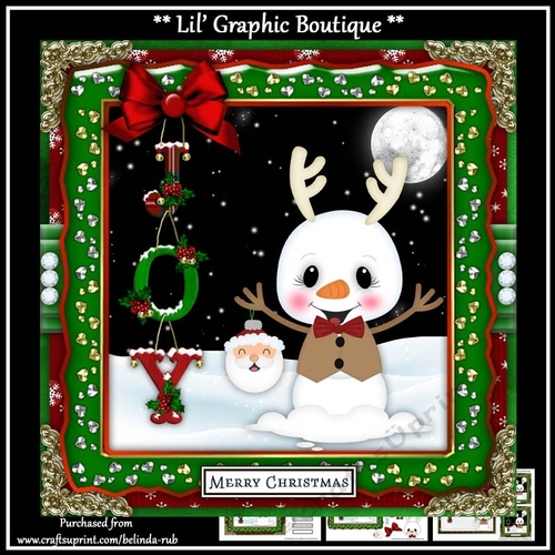 Christmas Snowmies4 Mini Card Kit