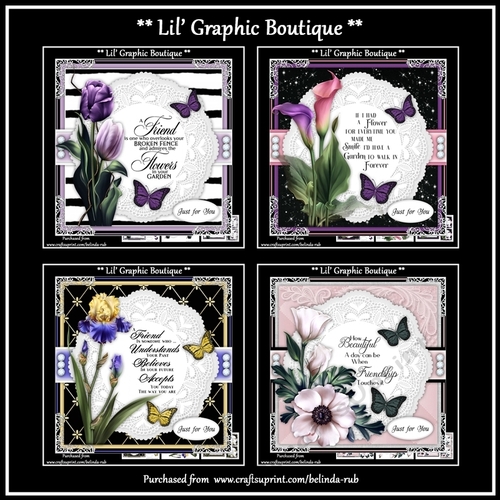 Floral Friendship Bumper Card Kit