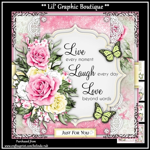 Floral Elegance25 Mini Card Kit