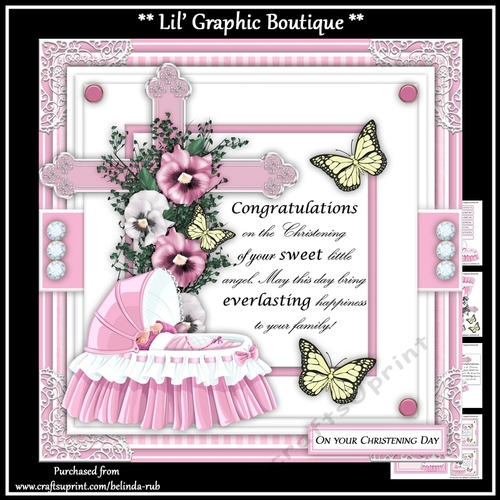 Christening 1 Mini Card Kit