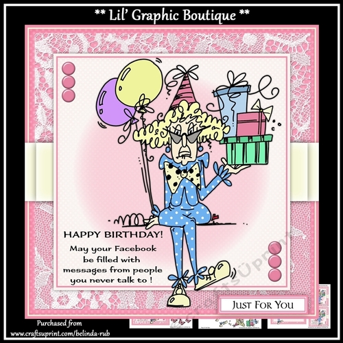 Stella Facebook Birthday Mini Card Kit