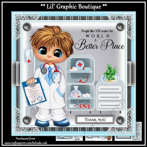 Doctor Thank you Mini Card Kit
