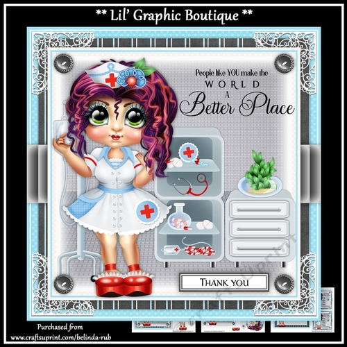 Nurse Thank you Mini Card Kit