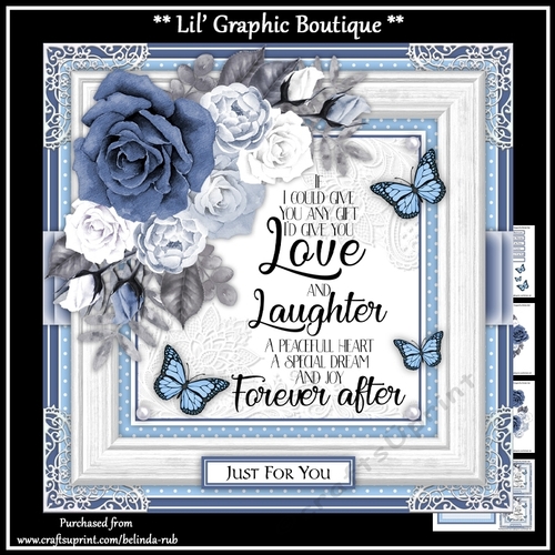 Floral Rose4 Mini Card Kit