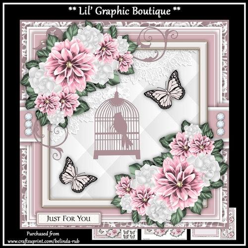 Bird & Butterflies Mini Card Kit