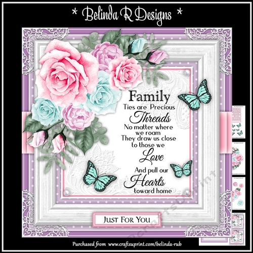 Floral Rose8 Mini Card Kit
