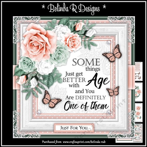 Floral Rose9 Mini Card Kit