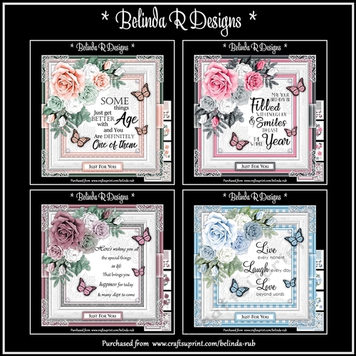 Floral Rose Bumper Card Kit3