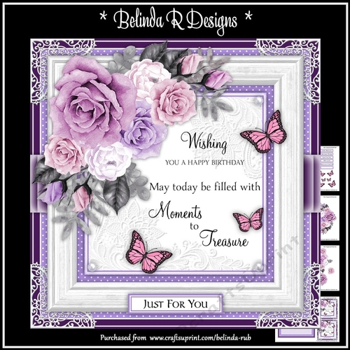 Floral Rose16 Mini Card Kit