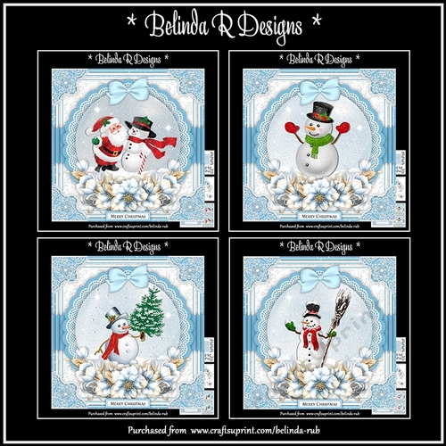 Xmas Floral Globes Bumper Card Kit