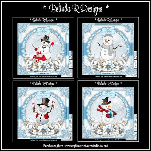 Xmas Floral Globes Bumper Card Kit2