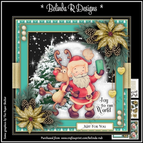 Holly Jolly Santa4 Mini Card Kit