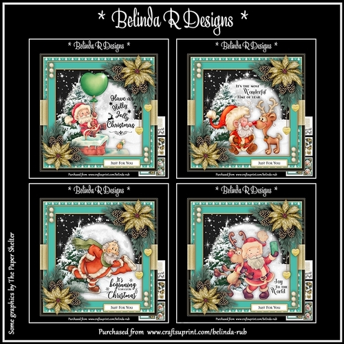 Holly Jolly Santa Bumper Card Kit
