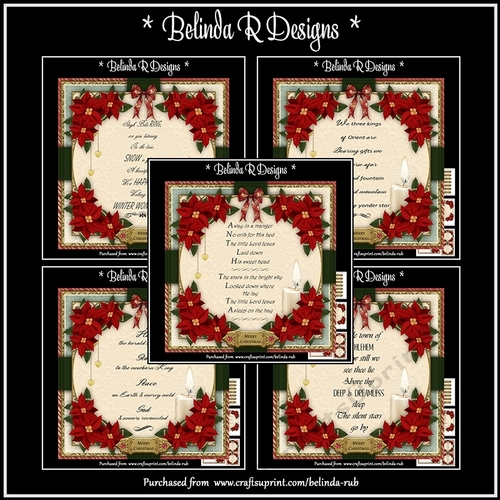 Vintage Carols Bumper Card Kit