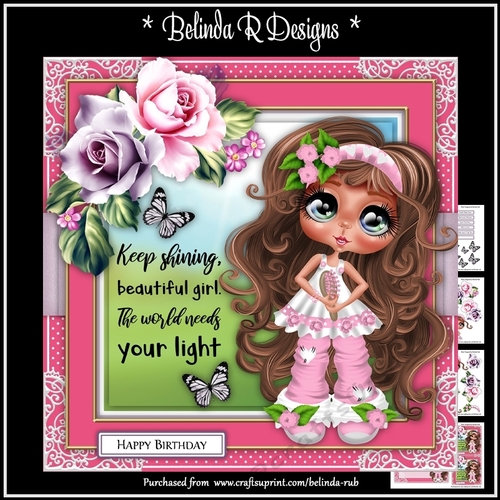 Beautiful Girl1 Mini Card Kit