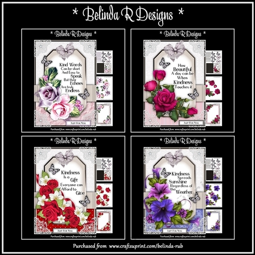 Kind Words 5x7 Bumper Card Kit