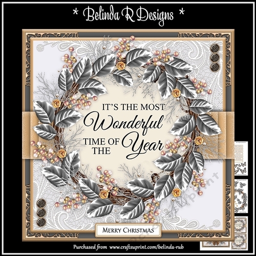 Christmas Wreaths2 Mini Card Kit