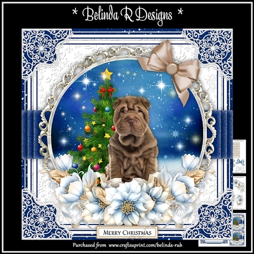Christmas Dogs7 Mini Card Kit