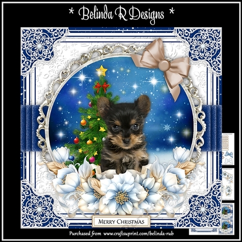 Christmas Dogs8 Mini Card Kit