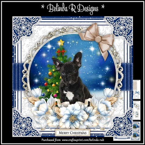 Christmas Dogs12 Mini Card Kit
