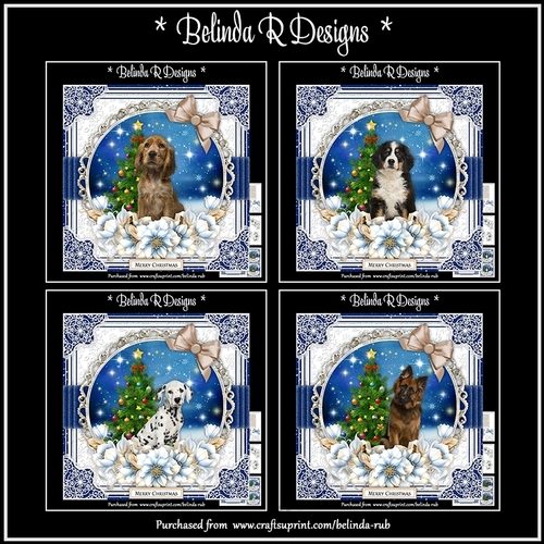 Christmas Dogs Bumper Card Kit1