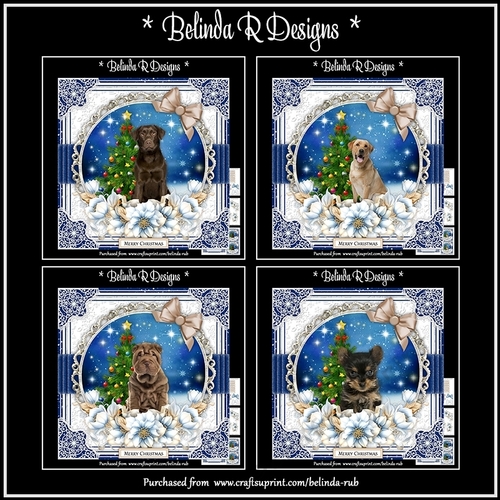 Christmas Dogs Bumper Card Kit2
