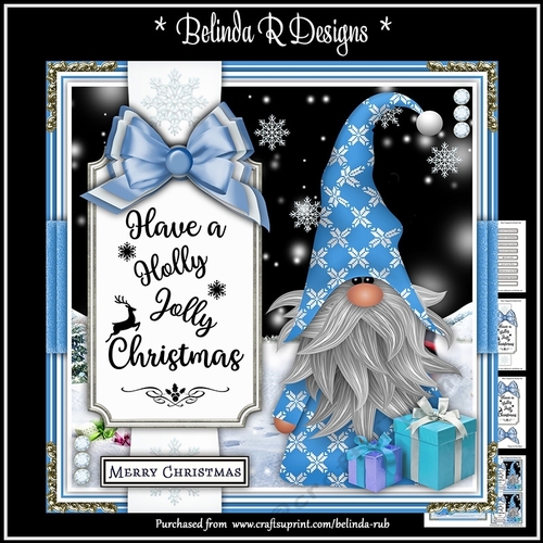 Christmas Gnomes6 Mini Card Kit