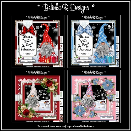 Christmas Gnomes Bumper Card Kit2