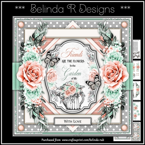 Floral Happiness4 Mini Card Kit