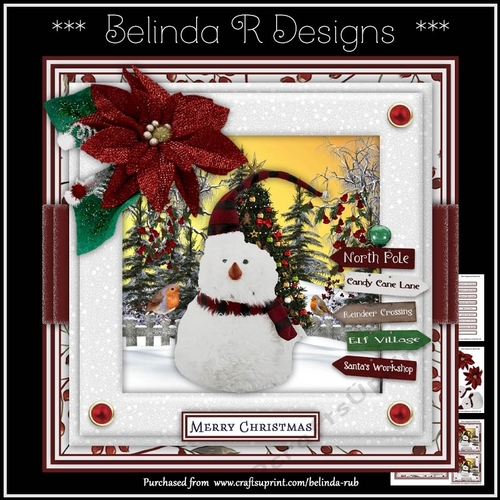 Christmas Snowman2 Mini Card Kit