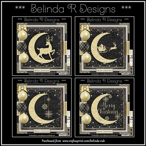 Christmas Moon Bumper Card Kit