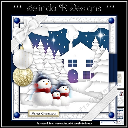 Christmas Scene3 Mini Card Kit