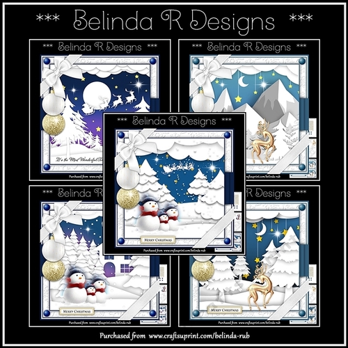 Christmas Scene Bumper Card Kit