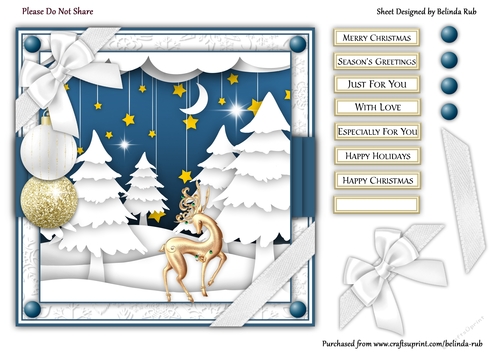 Christmas Scene4 Quick Card