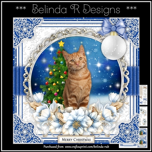 Christmas Cats1 Mini Card Kit
