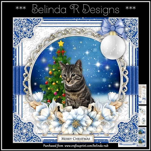 Christmas Cats2 Mini Card Kit