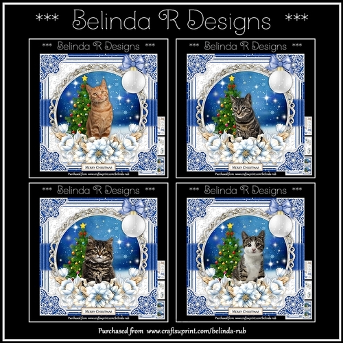 Christmas Cats Bumper Card Kit