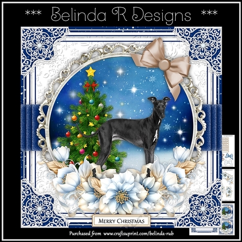 Christmas Dogs18 Mini Card Kit