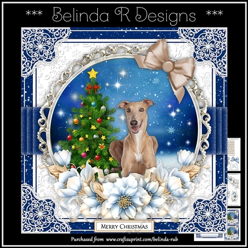 Christmas Dogs20 Mini Card Kit