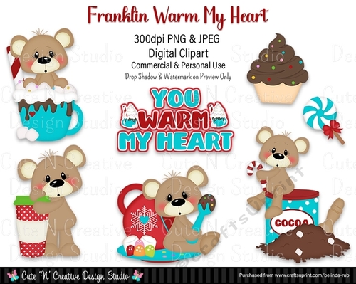 Franklin Warm my Heart Digital Clip Art Set