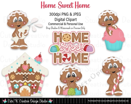 Home Sweet Home Digital Clip Art Set